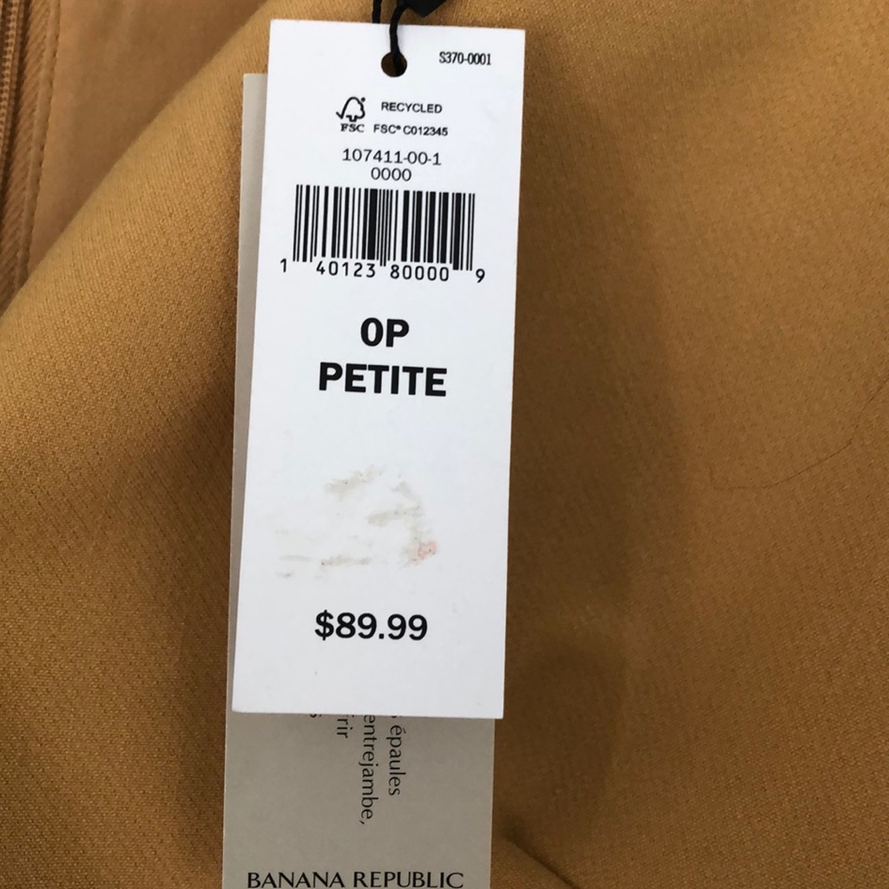 Mustard Yellow Tailored Dress 0P size - Picture 8 of 8